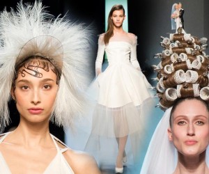 Jean Paul Gaultier opäť provokuje. Jeho Haute Couture kolekcia je jedna veľká provokatívna svadba. A najluxusnejšia nevesta prišla v natáčkach!