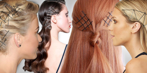 Obyčajné sponky do vlasov zažívajú boom. Prosté príčesky, angl. bobby pins, patria medzi trendy účesy 2015/2016. Vlasy už nielen držia, ale aj zdobí!